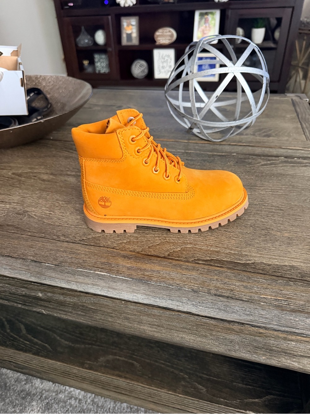 Timberland Kids 12C Orange Work Boot